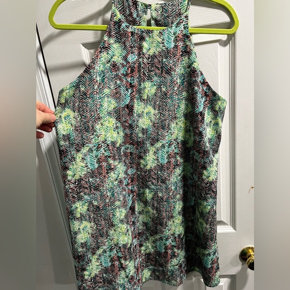 Tyche Mini Dress multi color black green pink Size Medium - Picture 5 of 5